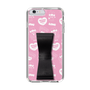 スリムプロテクションケース - STAND & RING RIBBON Black［ エスターバニー - Pattern ］