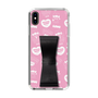 スリムプロテクションケース - STAND & RING RIBBON Black［ エスターバニー - Pattern ］