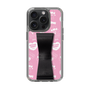 スリムプロテクションケース - STAND & RING RIBBON Black［ エスターバニー - Pattern ］