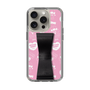 スリムプロテクションケース - STAND & RING RIBBON Black［ エスターバニー - Pattern ］