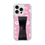 スリムプロテクションケース - STAND & RING RIBBON Black［ エスターバニー - Pattern ］