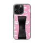 スリムプロテクションケース - STAND & RING RIBBON Black［ エスターバニー - Pattern ］