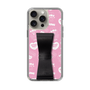 スリムプロテクションケース - STAND & RING RIBBON Black［ エスターバニー - Pattern ］