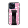 スリムプロテクションケース - STAND & RING RIBBON Black［ エスターバニー - Pattern ］