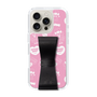 スリムプロテクションケース - STAND & RING RIBBON Black［ エスターバニー - Pattern ］