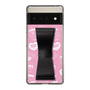 スリムプロテクションケース - STAND & RING RIBBON Black［ エスターバニー - Pattern ］