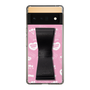 スリムプロテクションケース - STAND & RING RIBBON Black［ エスターバニー - Pattern ］