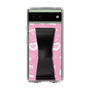 スリムプロテクションケース - STAND & RING RIBBON Black［ エスターバニー - Pattern ］