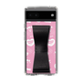 スリムプロテクションケース - STAND & RING RIBBON Black［ エスターバニー - Pattern ］