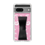 スリムプロテクションケース - STAND & RING RIBBON Black［ エスターバニー - Pattern ］