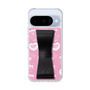 スリムプロテクションケース - STAND & RING RIBBON Black［ エスターバニー - Pattern ］