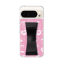 スリムプロテクションケース - STAND & RING RIBBON Black［ エスターバニー - Pattern ］