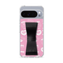 スリムプロテクションケース - STAND & RING RIBBON Black［ エスターバニー - Pattern ］