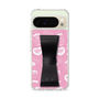 スリムプロテクションケース - STAND & RING RIBBON Black［ エスターバニー - Pattern ］