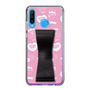 スリムプロテクションケース - STAND & RING RIBBON Black［ エスターバニー - Pattern ］