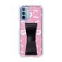 スリムプロテクションケース - STAND & RING RIBBON Black［ エスターバニー - Pattern ］