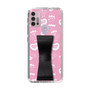 スリムプロテクションケース - STAND & RING RIBBON Black［ エスターバニー - Pattern ］