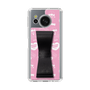 スリムプロテクションケース - STAND & RING RIBBON Black［ エスターバニー - Pattern ］