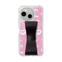 スリムプロテクションケース - STAND & RING RIBBON Black［ エスターバニー - Pattern ］