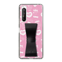 スリムプロテクションケース - STAND & RING RIBBON Black［ エスターバニー - Pattern ］