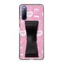 スリムプロテクションケース - STAND & RING RIBBON Black［ エスターバニー - Pattern ］