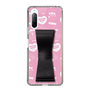 スリムプロテクションケース - STAND & RING RIBBON Black［ エスターバニー - Pattern ］