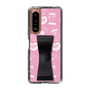 スリムプロテクションケース - STAND & RING RIBBON Black［ エスターバニー - Pattern ］