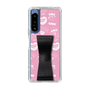スリムプロテクションケース - STAND & RING RIBBON Black［ エスターバニー - Pattern ］