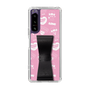 スリムプロテクションケース - STAND & RING RIBBON Black［ エスターバニー - Pattern ］
