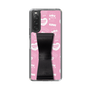 スリムプロテクションケース - STAND & RING RIBBON Black［ エスターバニー - Pattern ］