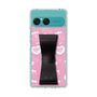スリムプロテクションケース - STAND & RING RIBBON Black［ エスターバニー - Pattern ］