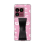 スリムプロテクションケース - STAND & RING RIBBON Black［ エスターバニー - Pattern ］