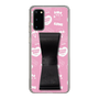 スリムプロテクションケース - STAND & RING RIBBON Black［ エスターバニー - Pattern ］