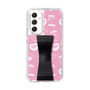 スリムプロテクションケース - STAND & RING RIBBON Black［ エスターバニー - Pattern ］