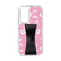 スリムプロテクションケース - STAND & RING RIBBON Black［ エスターバニー - Pattern ］