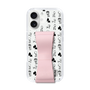 スリムプロテクションケース - STAND & RING RIBBON Sakura Pink［ 内藤ルネ - RUNE Animal Dog ］