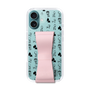 スリムプロテクションケース - STAND & RING RIBBON Sakura Pink［ 内藤ルネ - RUNE Animal Dog ］