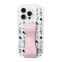 スリムプロテクションケース - STAND & RING RIBBON Sakura Pink［ 内藤ルネ - RUNE Animal Dog ］