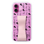 スリムプロテクションケース - STAND & RING RIBBON Sakura Pink［ 内藤ルネ - RUNE Animal Dog ］