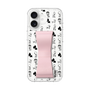 スリムプロテクションケース - STAND & RING RIBBON Sakura Pink［ 内藤ルネ - RUNE Animal Dog ］
