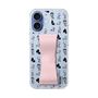 スリムプロテクションケース - STAND & RING RIBBON Sakura Pink［ 内藤ルネ - RUNE Animal Dog ］