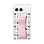 スリムプロテクションケース - STAND & RING RIBBON Sakura Pink［ 内藤ルネ - RUNE Animal Dog ］