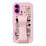 スリムプロテクションケース - STAND & RING RIBBON Sakura Pink［ 内藤ルネ - RUNE Girl Retro & Modern - Pink ］