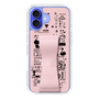スリムプロテクションケース - STAND & RING RIBBON Sakura Pink［ 内藤ルネ - RUNE Girl Retro & Modern - Pink ］