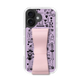 スリムプロテクションケース - STAND & RING RIBBON Sakura Pink［ 内藤ルネ - RUNE Girl Retro & Modern - Purple ］