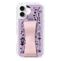 スリムプロテクションケース - STAND & RING RIBBON Sakura Pink［ 内藤ルネ - RUNE Girl Retro & Modern - Purple ］