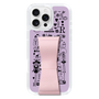スリムプロテクションケース - STAND & RING RIBBON Sakura Pink［ 内藤ルネ - RUNE Girl Retro & Modern - Purple ］
