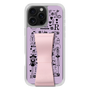 スリムプロテクションケース - STAND & RING RIBBON Sakura Pink［ 内藤ルネ - RUNE Girl Retro & Modern - Purple ］