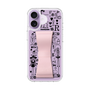 スリムプロテクションケース - STAND & RING RIBBON Sakura Pink［ 内藤ルネ - RUNE Girl Retro & Modern - Purple ］