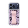スリムプロテクションケース - STAND & RING RIBBON Sakura Pink［ 内藤ルネ - RUNE Girl Retro & Modern - Purple ］